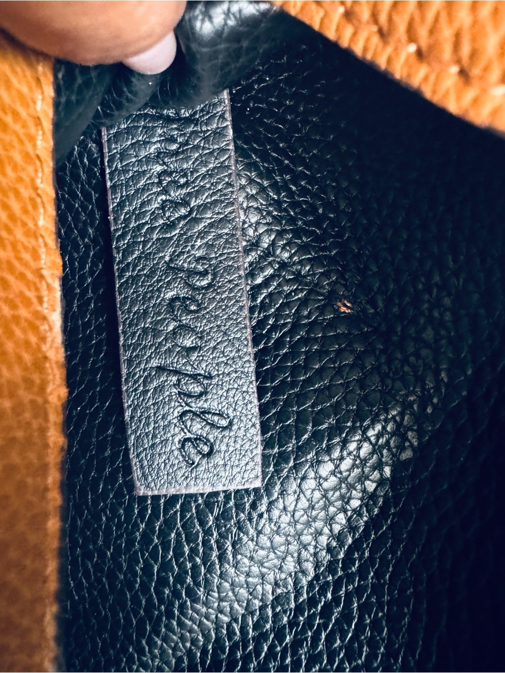 Free People Brown Pebbled Leather Clutch - Picture 7 of 14